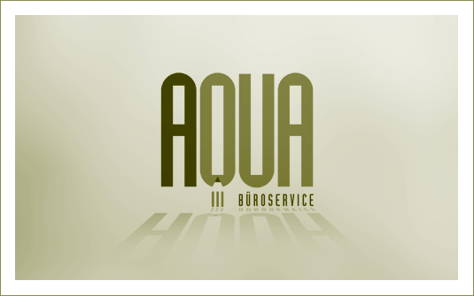 Corporate Design | Beispiel 2 von 8<br>Client: AQUA Büroservice<br> Neuentwicklung Firmenlogo | © 2010<br><br>