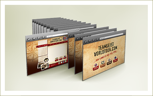 web:design | Beispiel 2 von 7<br>Client: Teamgeist GmbH<br> Konzeption | Pagedesign | © 2011<br><br>