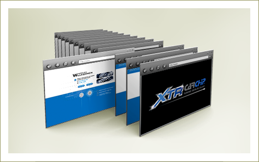 web:design | Beispiel 7 von 7<br>Client: XTR CarChip Tuning GmbH ™<br> Konzeption | Pagedesign | Programmierung | © 2002<br><br>